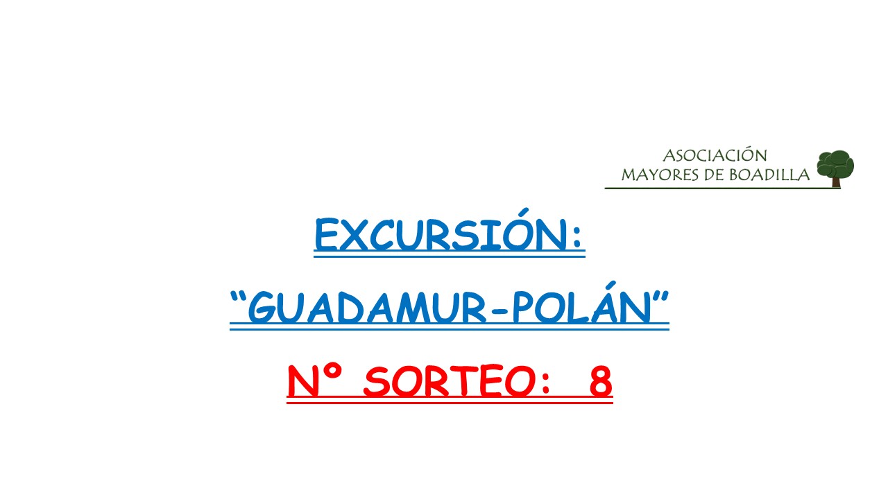 SORTEO:  GUADAMUR-POLAN